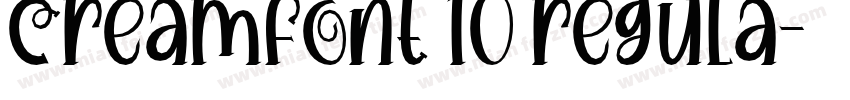 creamfont 10 regula字体转换